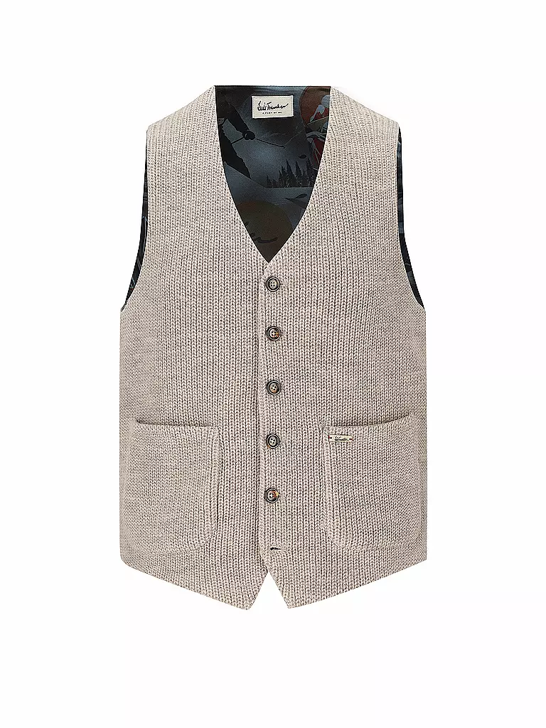 LUIS TRENKER | Gilet traditionnel LUSEBA | Marron clair