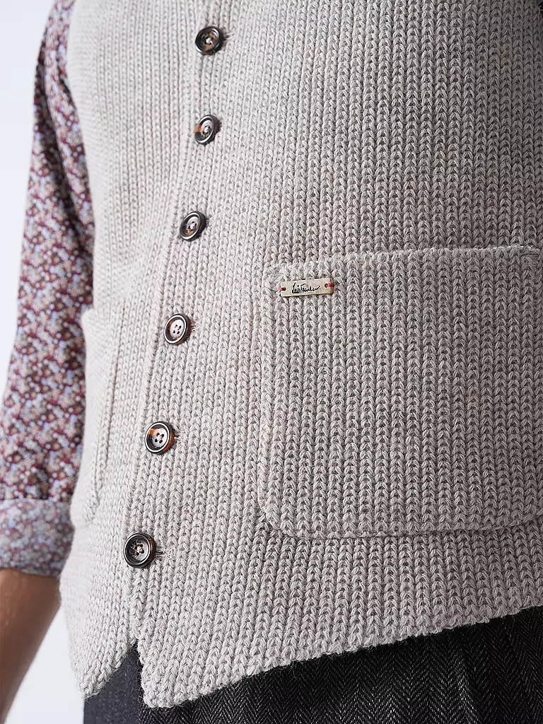 LUIS TRENKER | Gilet traditionnel LUSEBA | Marron clair