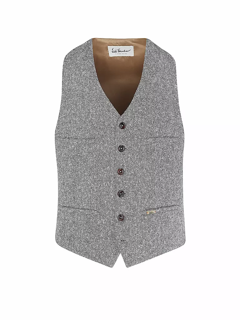 LUIS TRENKER | Gilet traditionnel LUSEBASTIAN | Gris clair