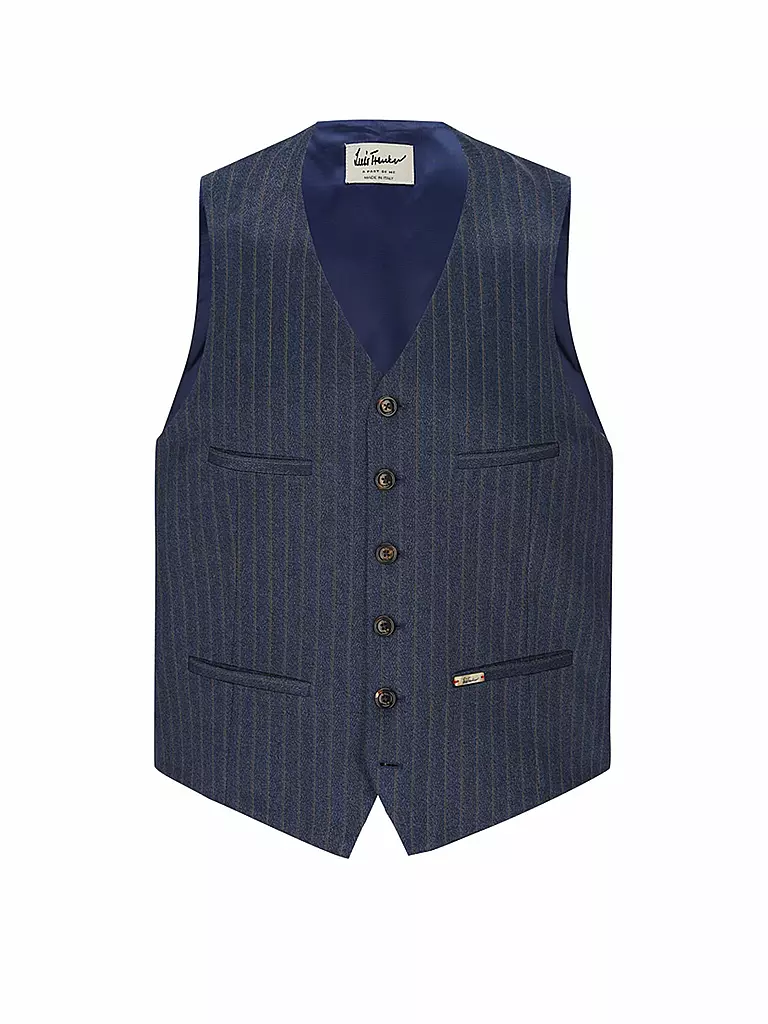 LUIS TRENKER | Gilet traditionnel LUSEBASTIAN | Bleu foncé