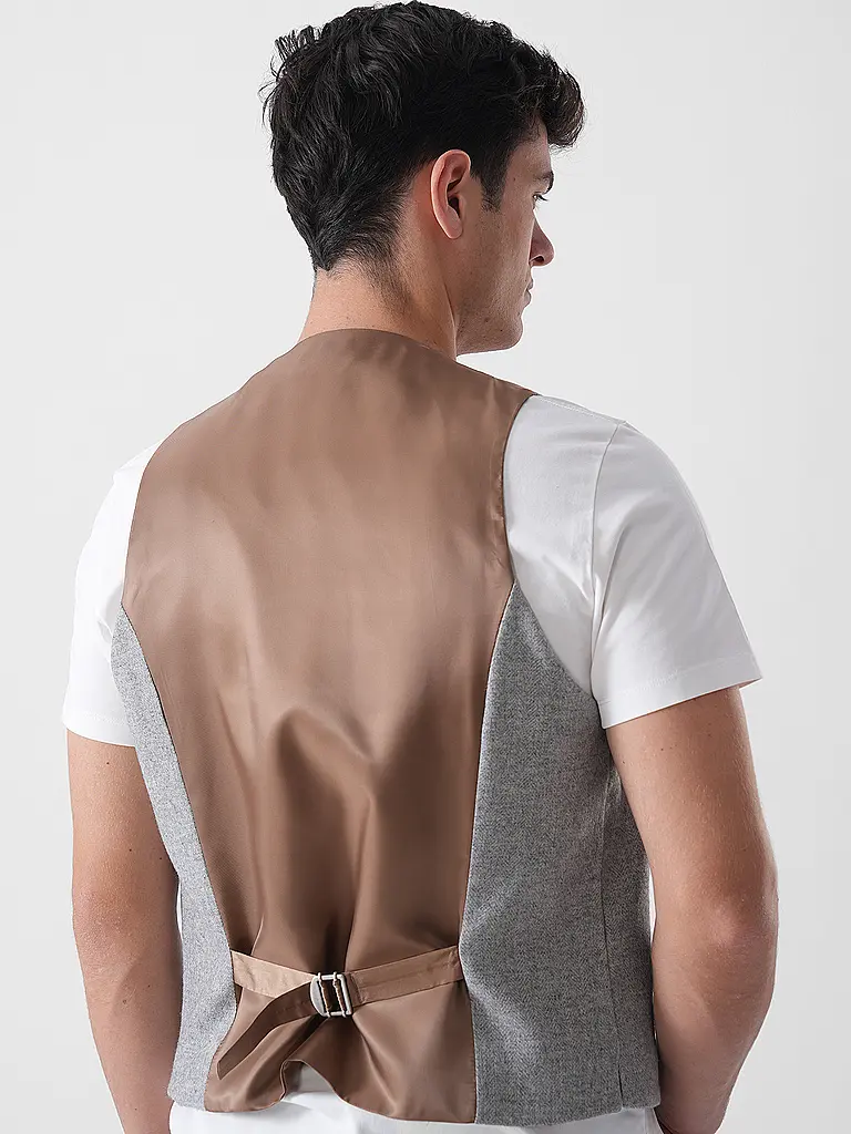 LUIS TRENKER | Gilet traditionnel LUSEBASTIAN | Gris clair
