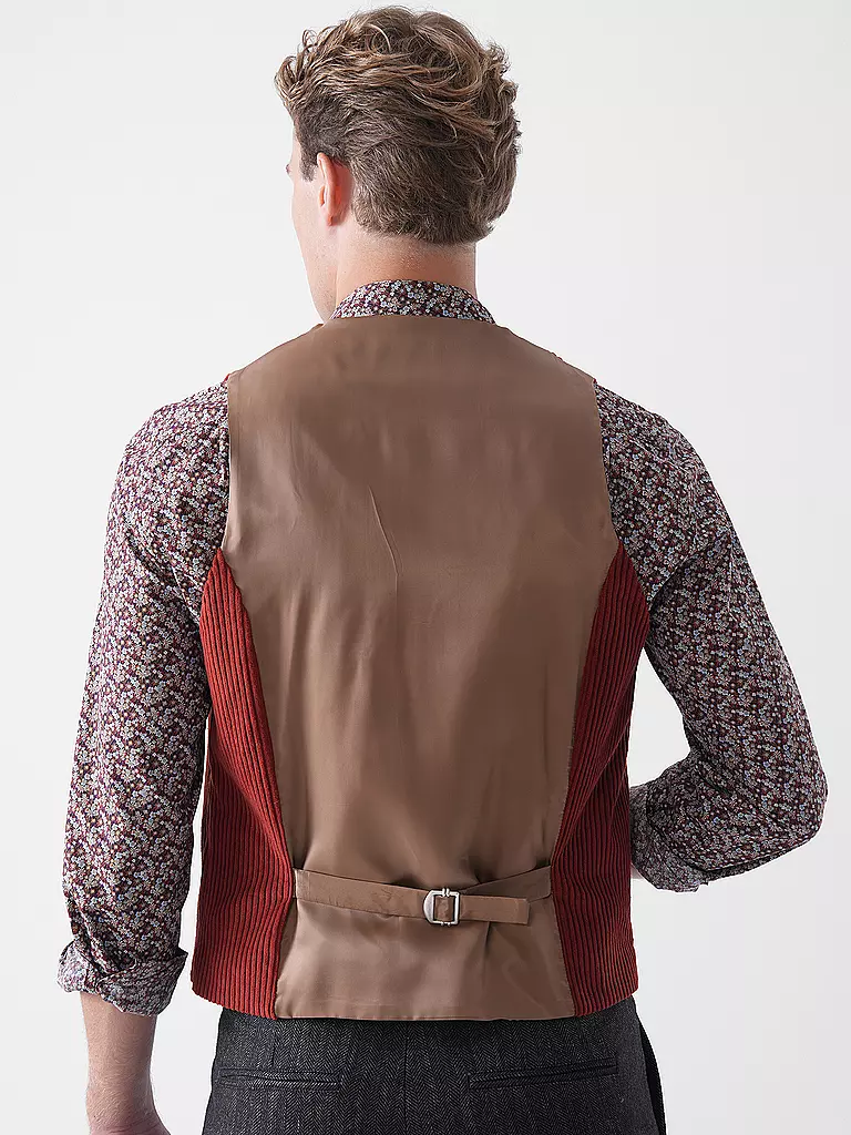 LUIS TRENKER | Gilet traditionnel LUSEBASTIAN | Rouge