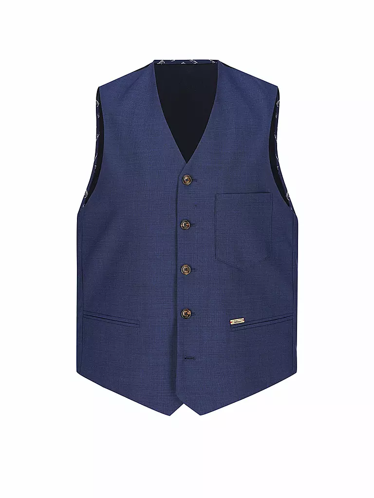 LUIS TRENKER | Gilet traditionnel LUSELIM | Bleu
