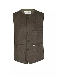 LUIS TRENKER | Gilet traditionnel | Olive