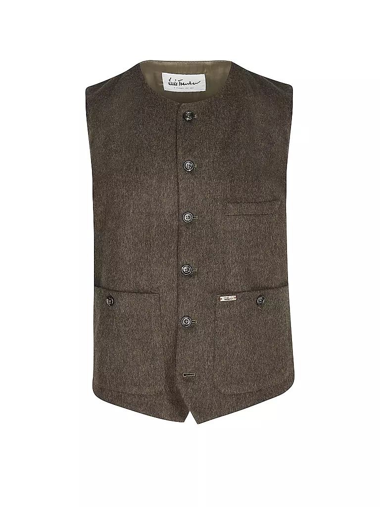 LUIS TRENKER | Gilet traditionnel | olive