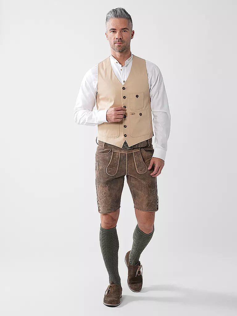 LUIS TRENKER | Gilet traditionnel | Crème