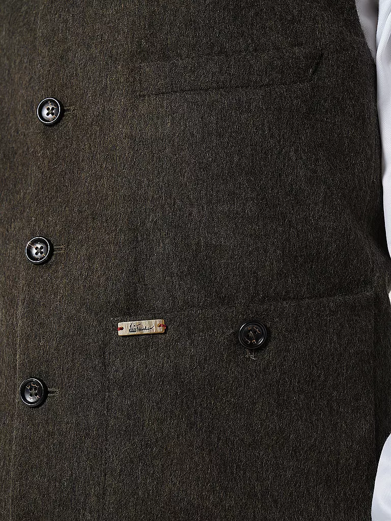 LUIS TRENKER | Gilet traditionnel | olive