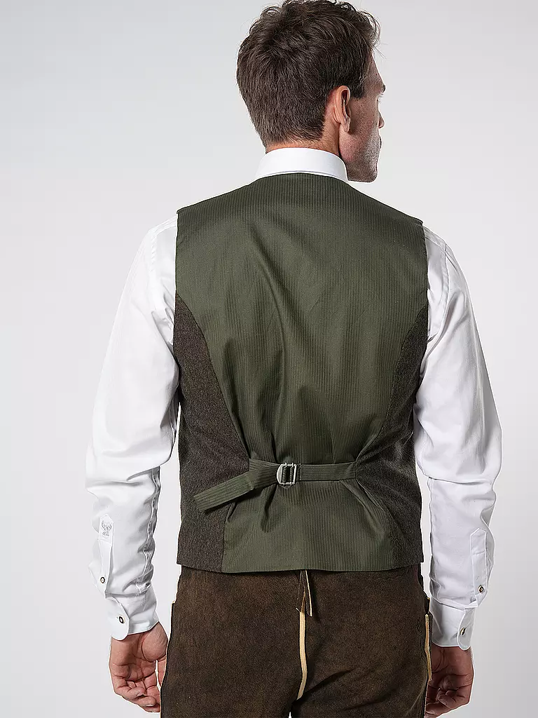LUIS TRENKER | Gilet traditionnel | olive