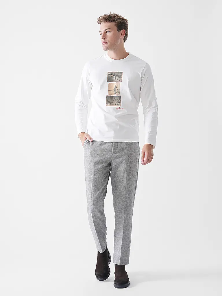 LUIS TRENKER | Langarmshirt LUBODE | Blanc