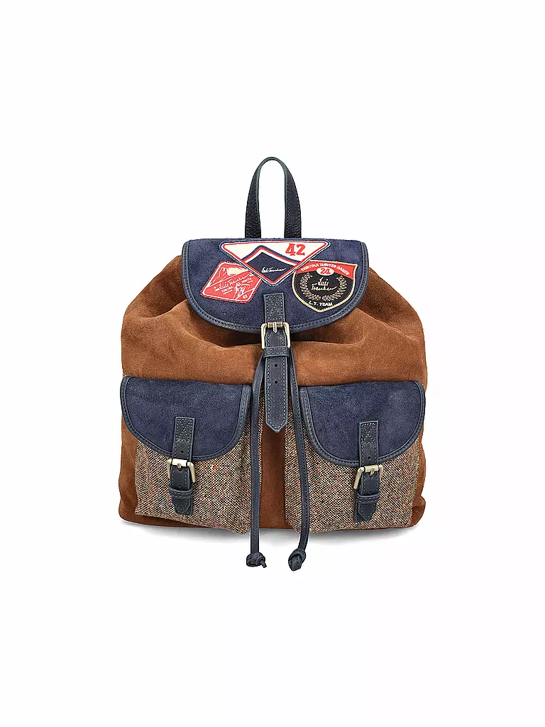 LUIS TRENKER | Sac à dos traditionnel LUMARCEL bleu foncé | Bleu