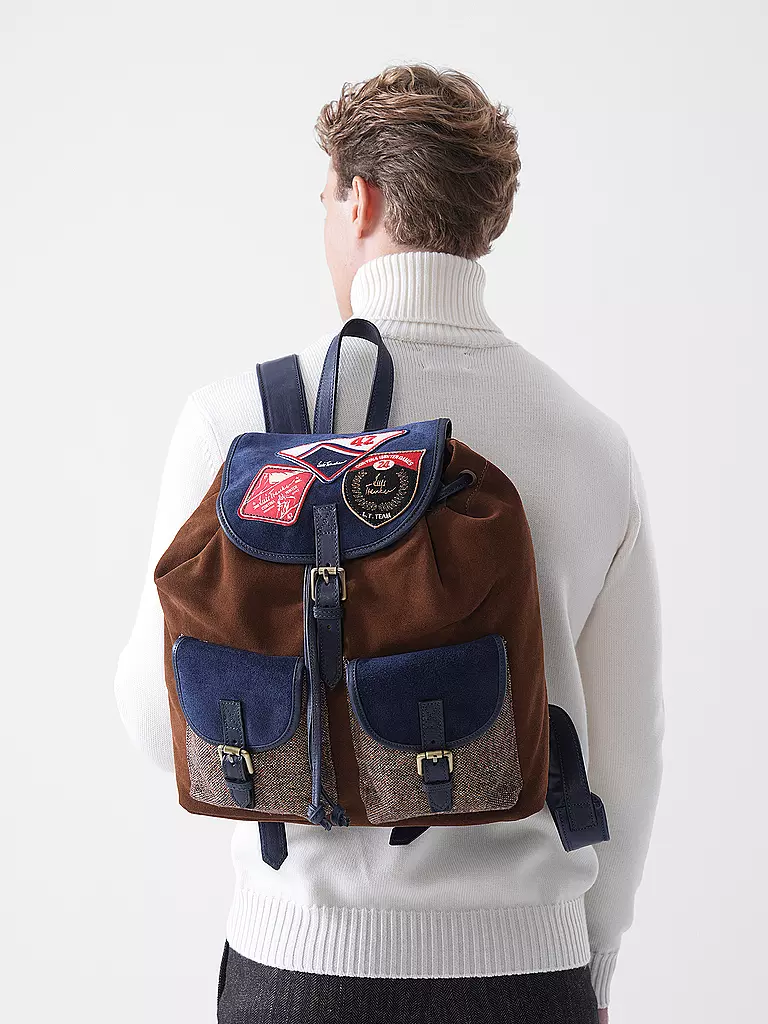 LUIS TRENKER | Sac à dos traditionnel LUMARCEL bleu foncé | Bleu
