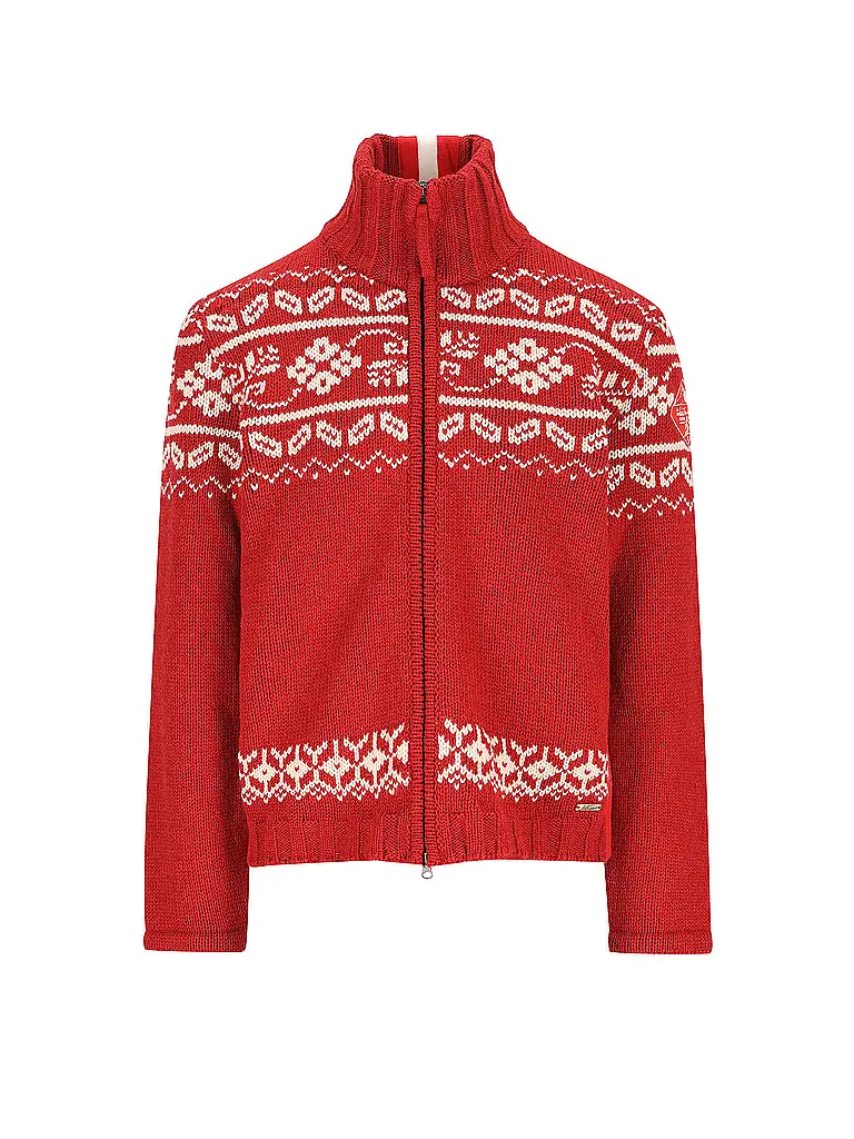 LUIS TRENKER | Strickjacke LUWALL | rot