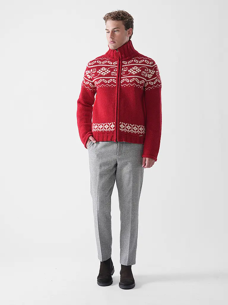 LUIS TRENKER | Strickjacke LUWALL | rot