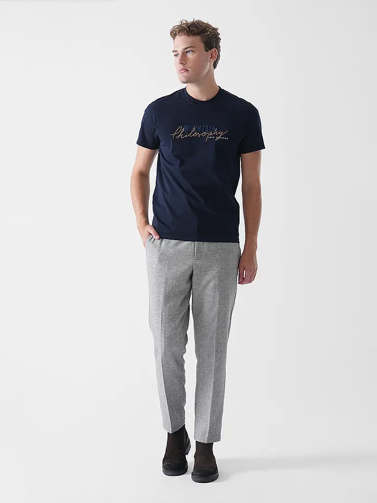 LUIS TRENKER | T-Shirt PHILOSOPHIST | Bleu foncé