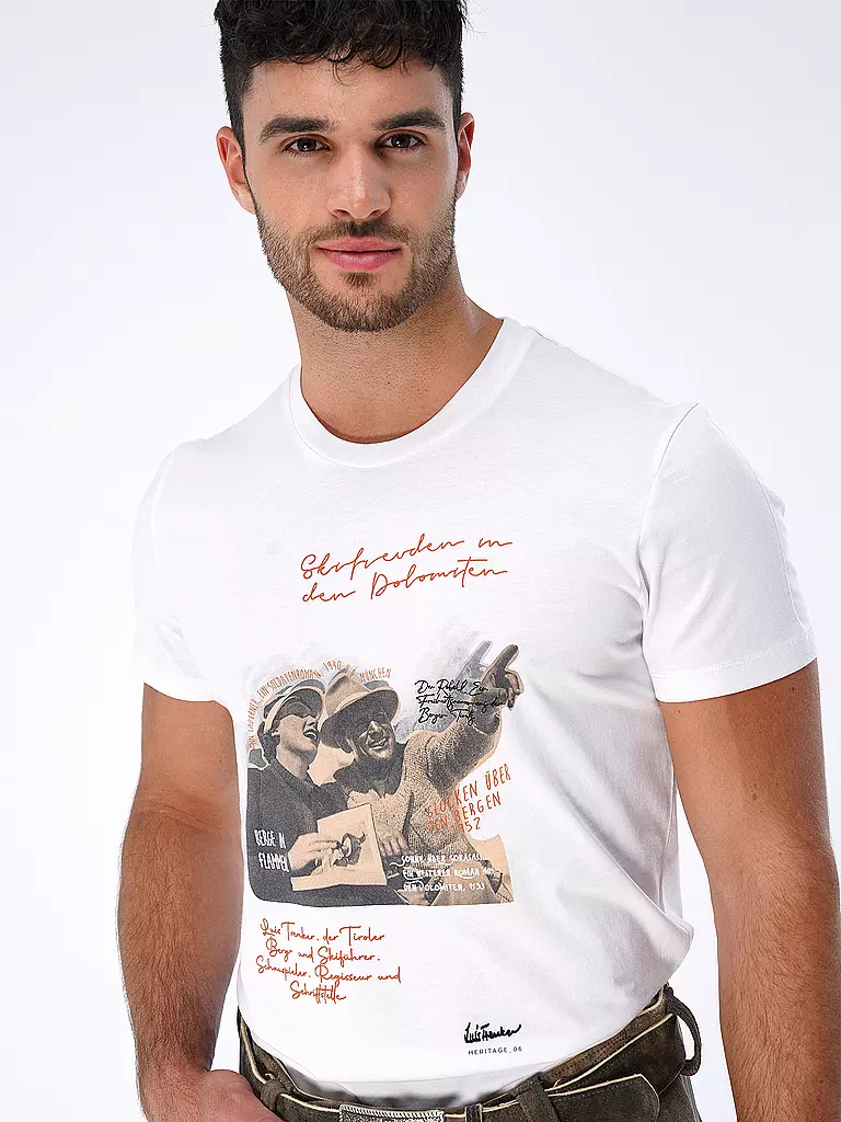 LUIS TRENKER | Trachtenshirt LULUIS  | Blanc