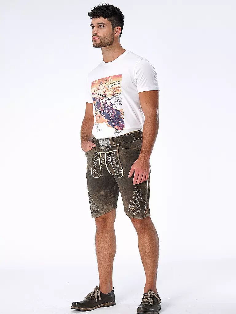 LUIS TRENKER | Trachtenshirt LULUIS  | Blanc