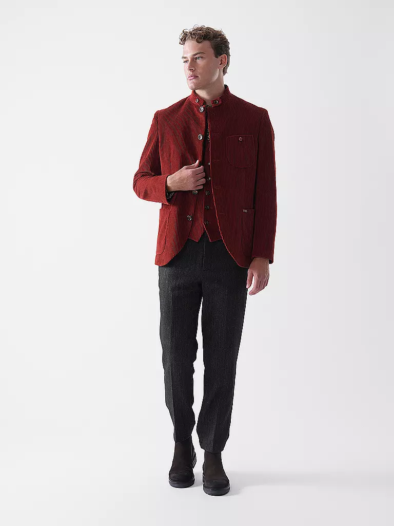 LUIS TRENKER | Veste de costume traditionnelle LUSANDRO | Rouge
