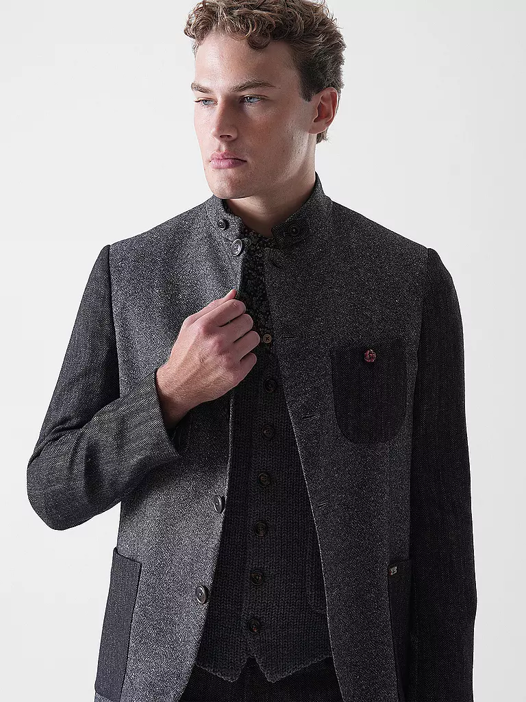 LUIS TRENKER | Veste de costume traditionnelle LUSANDRO | Gris