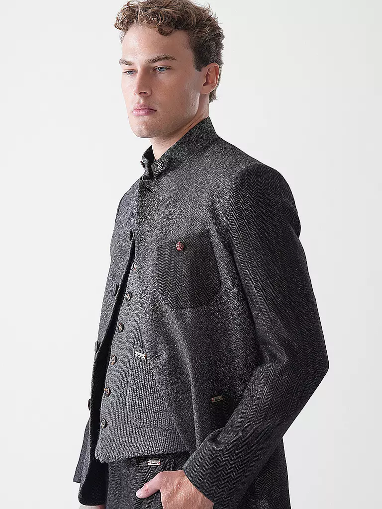 LUIS TRENKER | Veste de costume traditionnelle LUSANDRO | Gris
