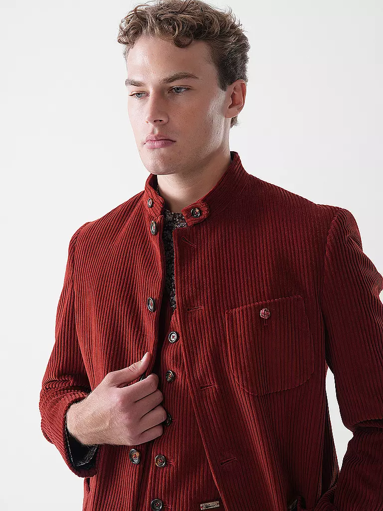 LUIS TRENKER | Veste de costume traditionnelle LUSANDRO | Rouge
