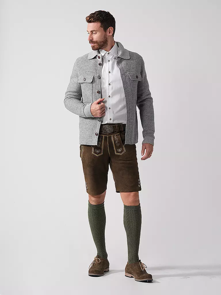 LUIS TRENKER | Veste de costume traditionnelle LUSTANLEY | Gris clair
