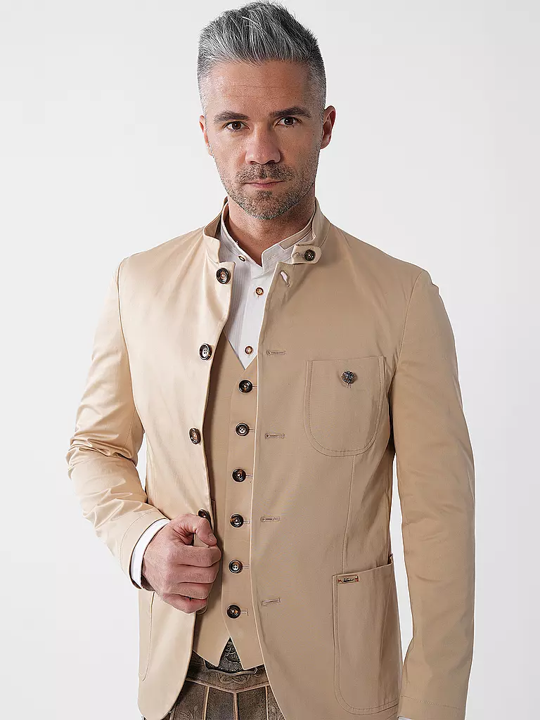LUIS TRENKER | Veste de costume traditionnelle | Crème