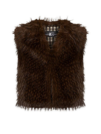 LUISA CERANO | Gilet façon fourrure
