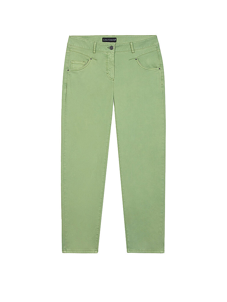Jeans Coupe Droite 7/8 vert 36