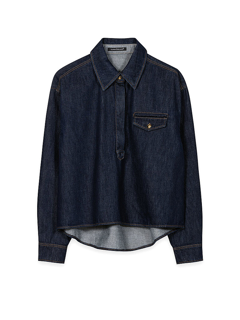 Blouse en jean bleu marine 38