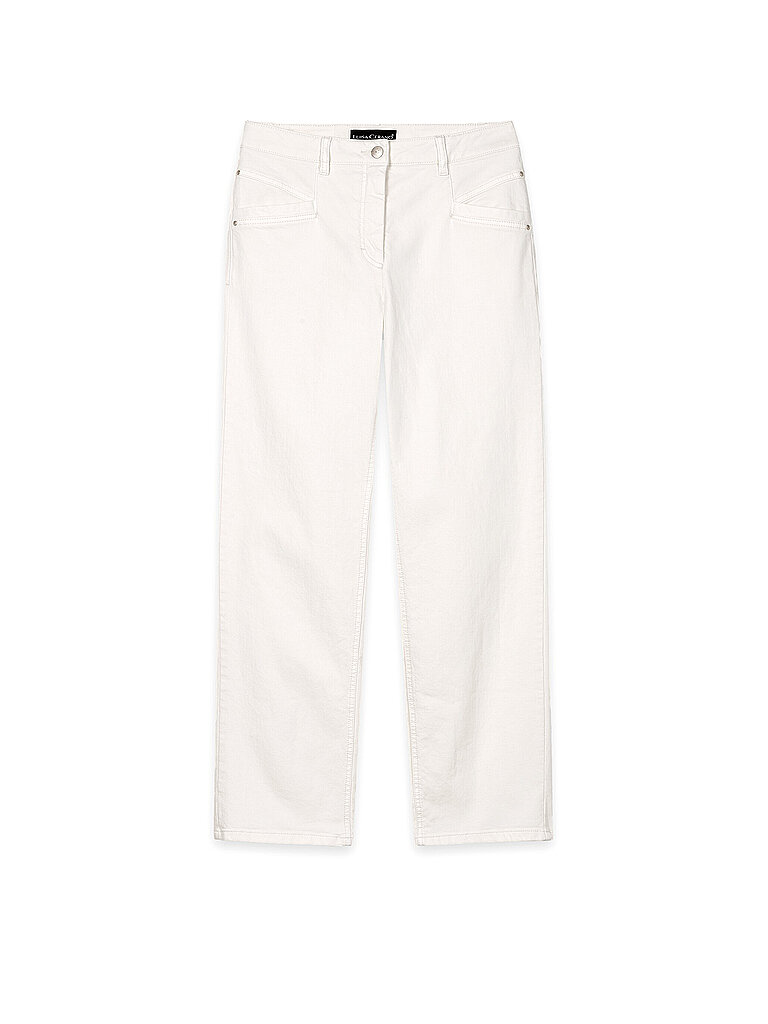 Jeans Coupe Droite crème 38