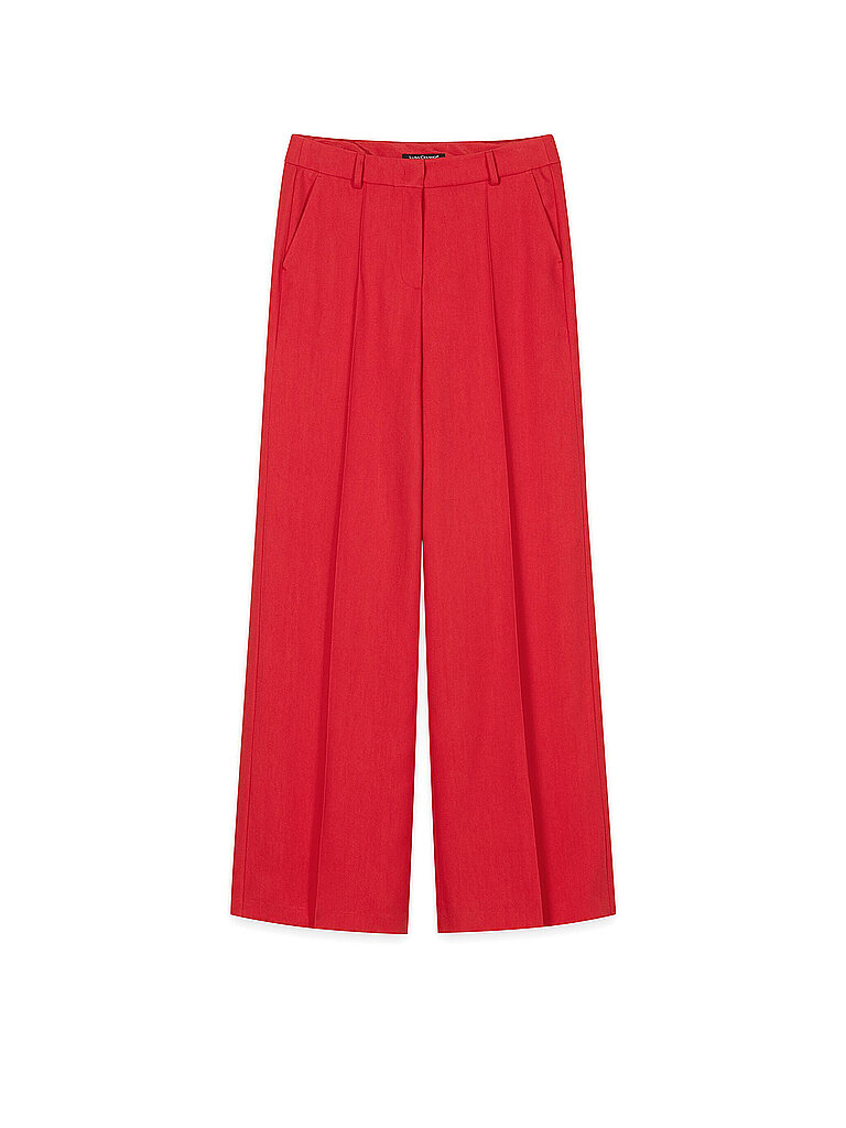 Pantalon Jambe Large rouge 38