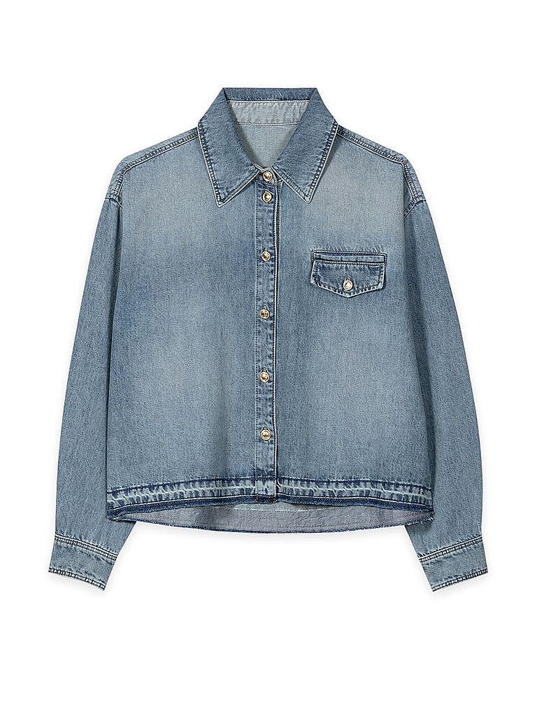 Blouse en jean bleu clair 40