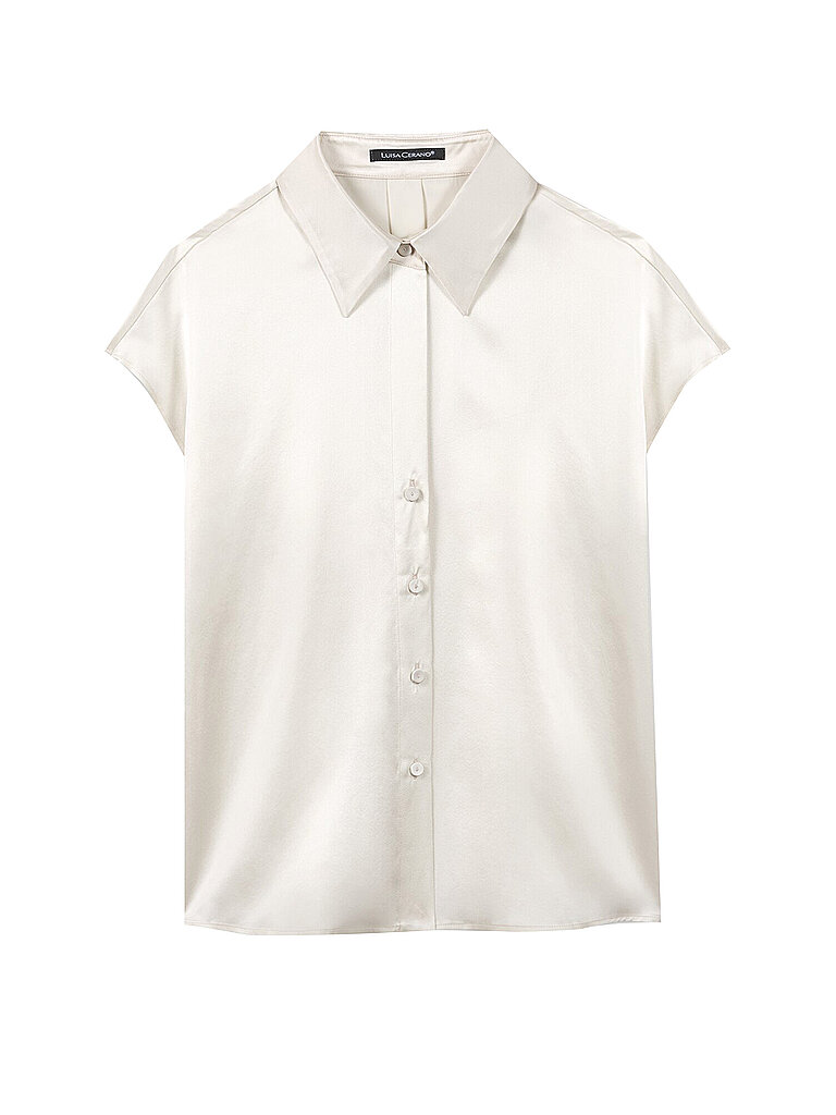Top en soie crème 44