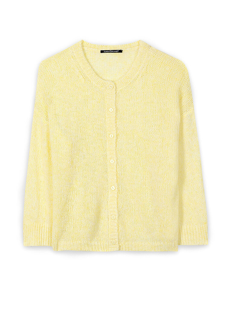 Gilet en tricot jaune 38