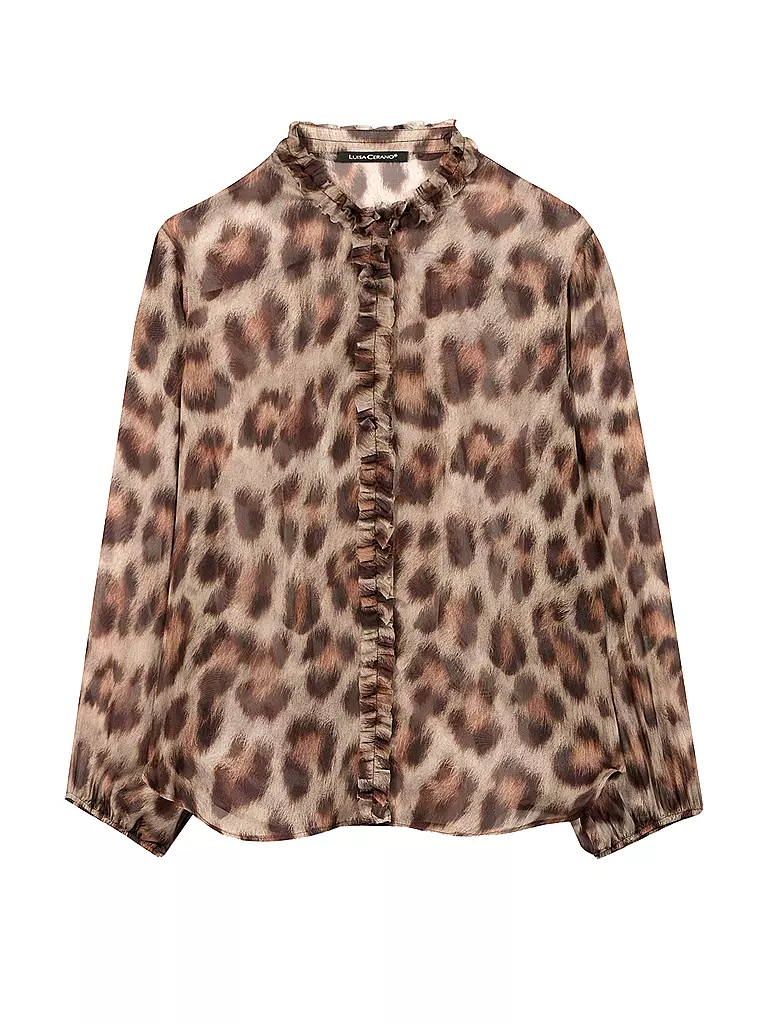 LUISA CERANO | Blouse en soie | Marron
