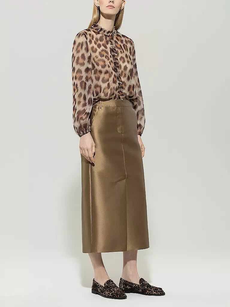 LUISA CERANO | Blouse en soie | Marron