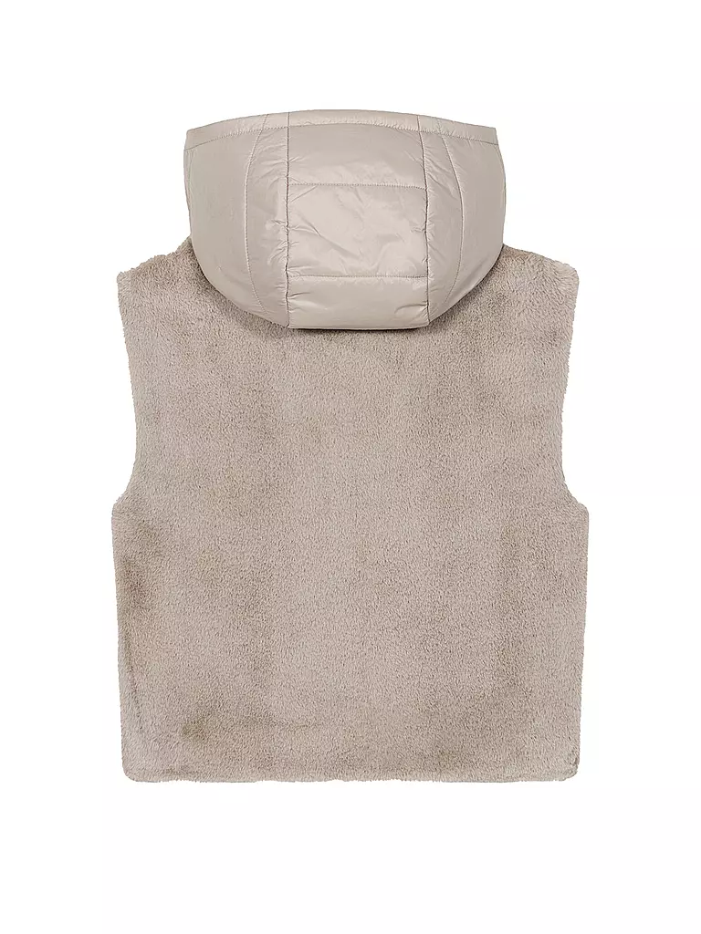 LUISA CERANO | Gilet aspect fourrure | Beige