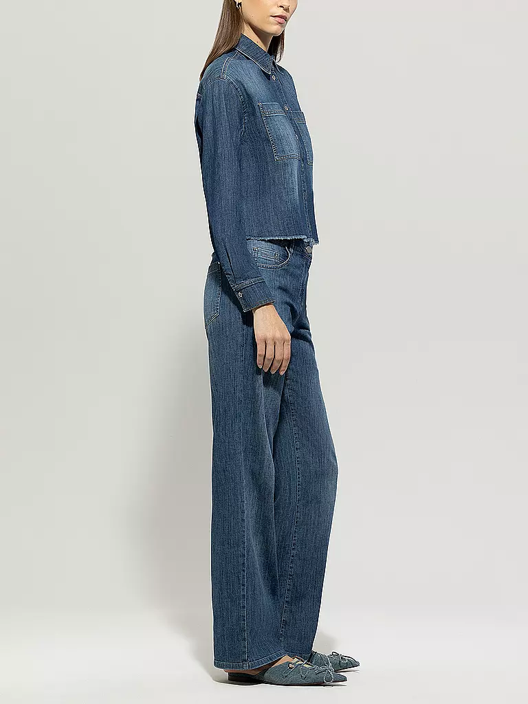 LUISA CERANO | Hose Wide Leg | Bleu
