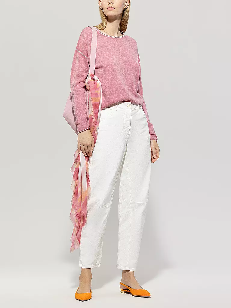 LUISA CERANO | Jeans 7/8 Coupe Droite | creme