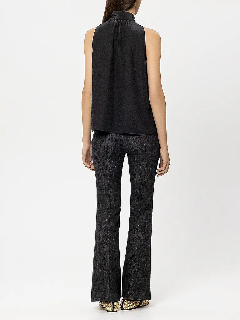 LUISA CERANO | Jeans Coupe Évasée | Noir