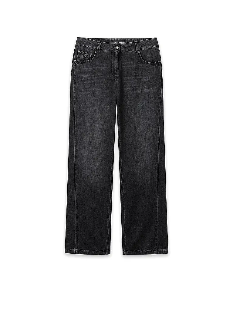LUISA CERANO | Jeans Wide Leg | Noir