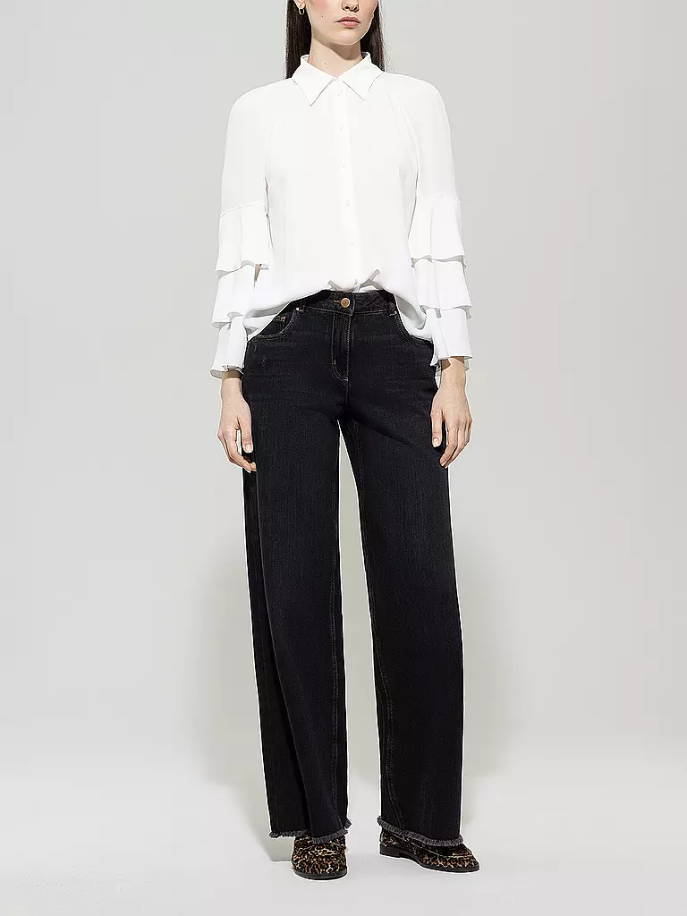 LUISA CERANO | Jeans Wide Leg | schwarz