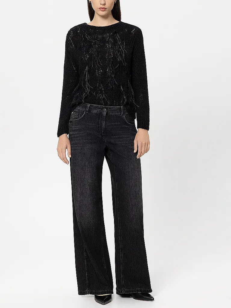 LUISA CERANO | Jeans Wide Leg | Noir