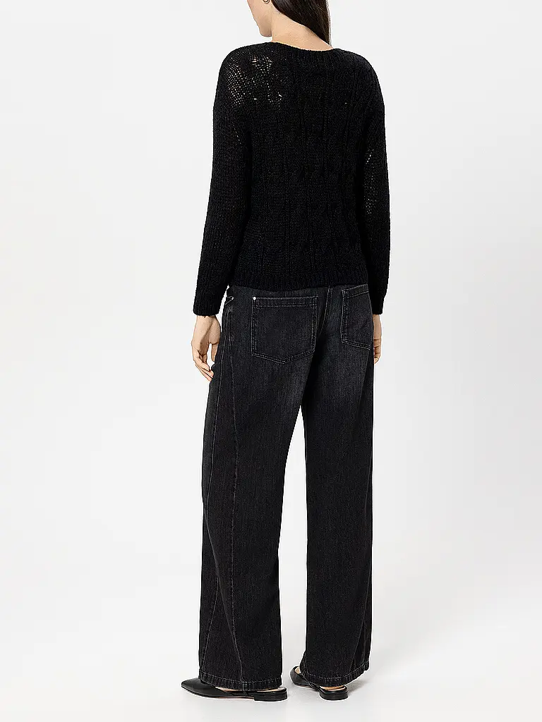 LUISA CERANO | Jeans Wide Leg | Noir