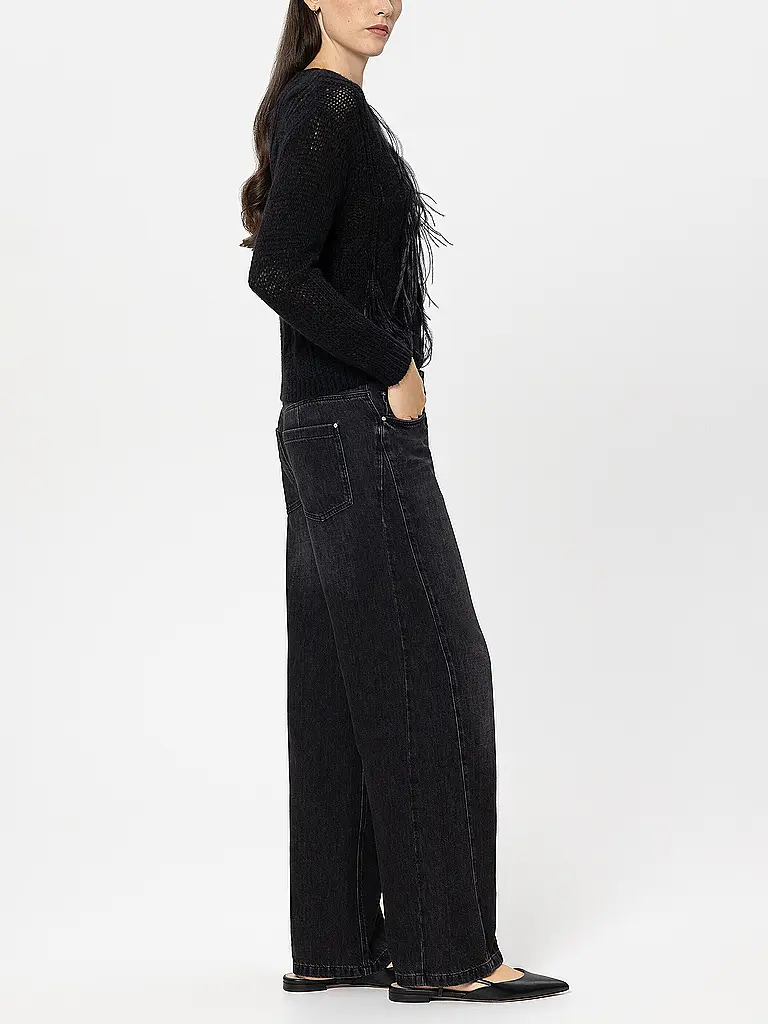 LUISA CERANO | Jeans Wide Leg | Noir