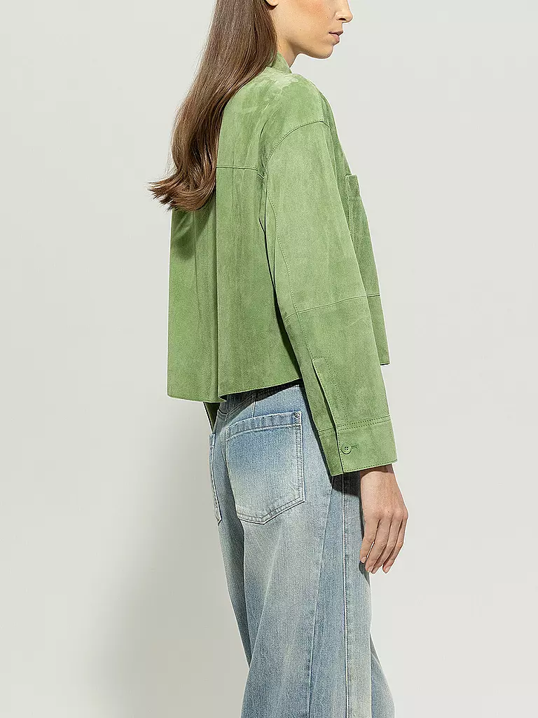 LUISA CERANO | Lederjacke | Vert clair