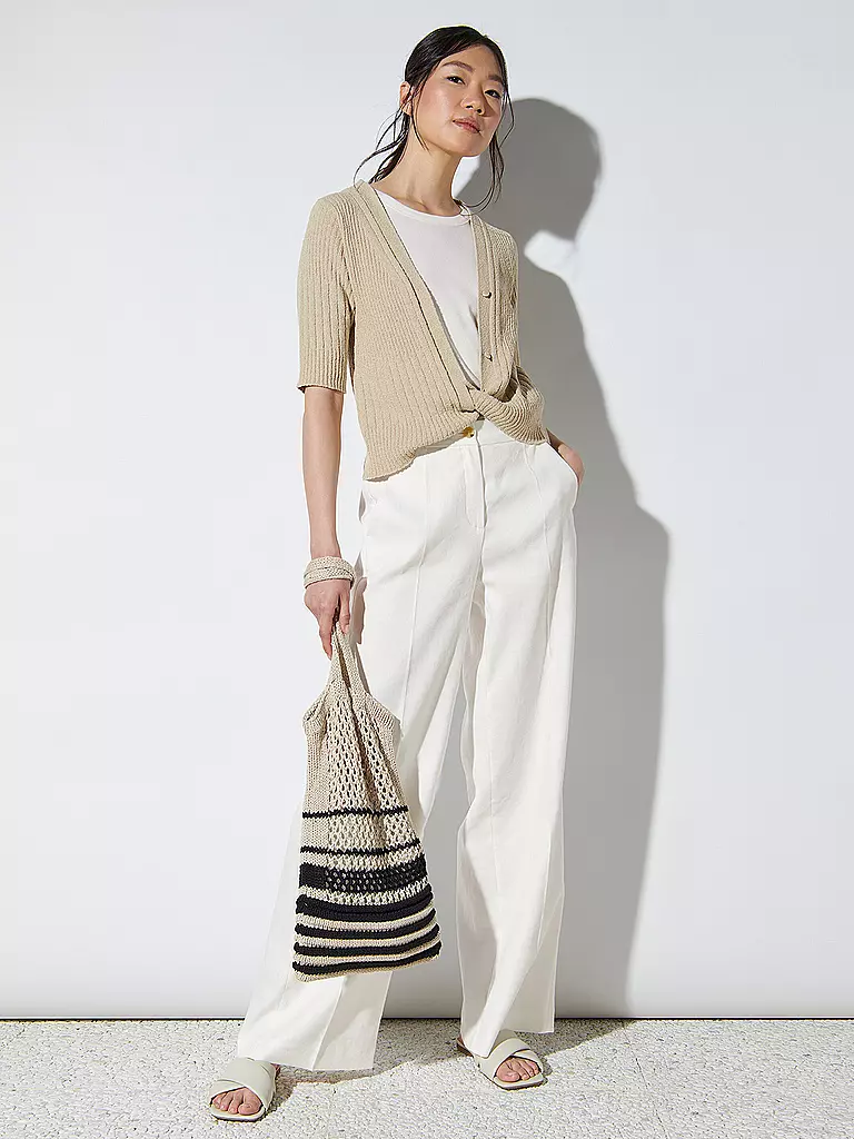 LUISA CERANO | Leinenhose | Blanc