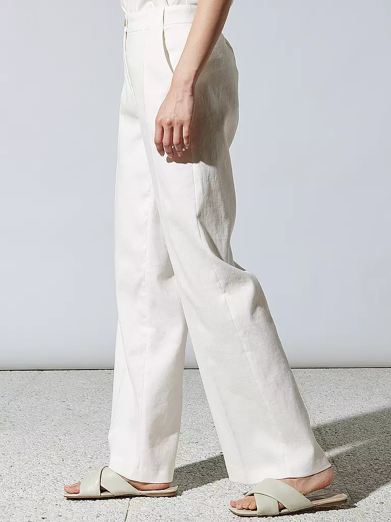 LUISA CERANO | Leinenhose | Blanc