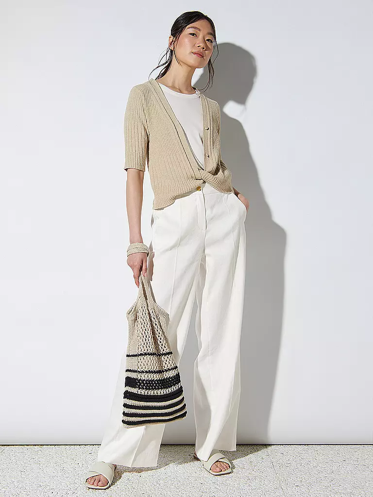 LUISA CERANO | Leinenhose | Blanc