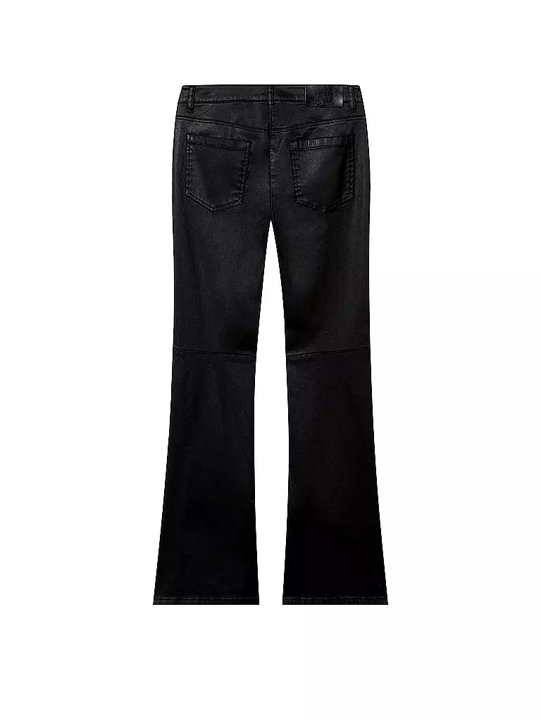 LUISA CERANO | Pantalon évasé aspect cuir | 